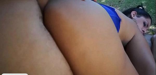  Big butt tranny from Brazil outdoor anal sex and pissing